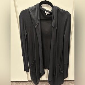 Black cardigan hoodie
